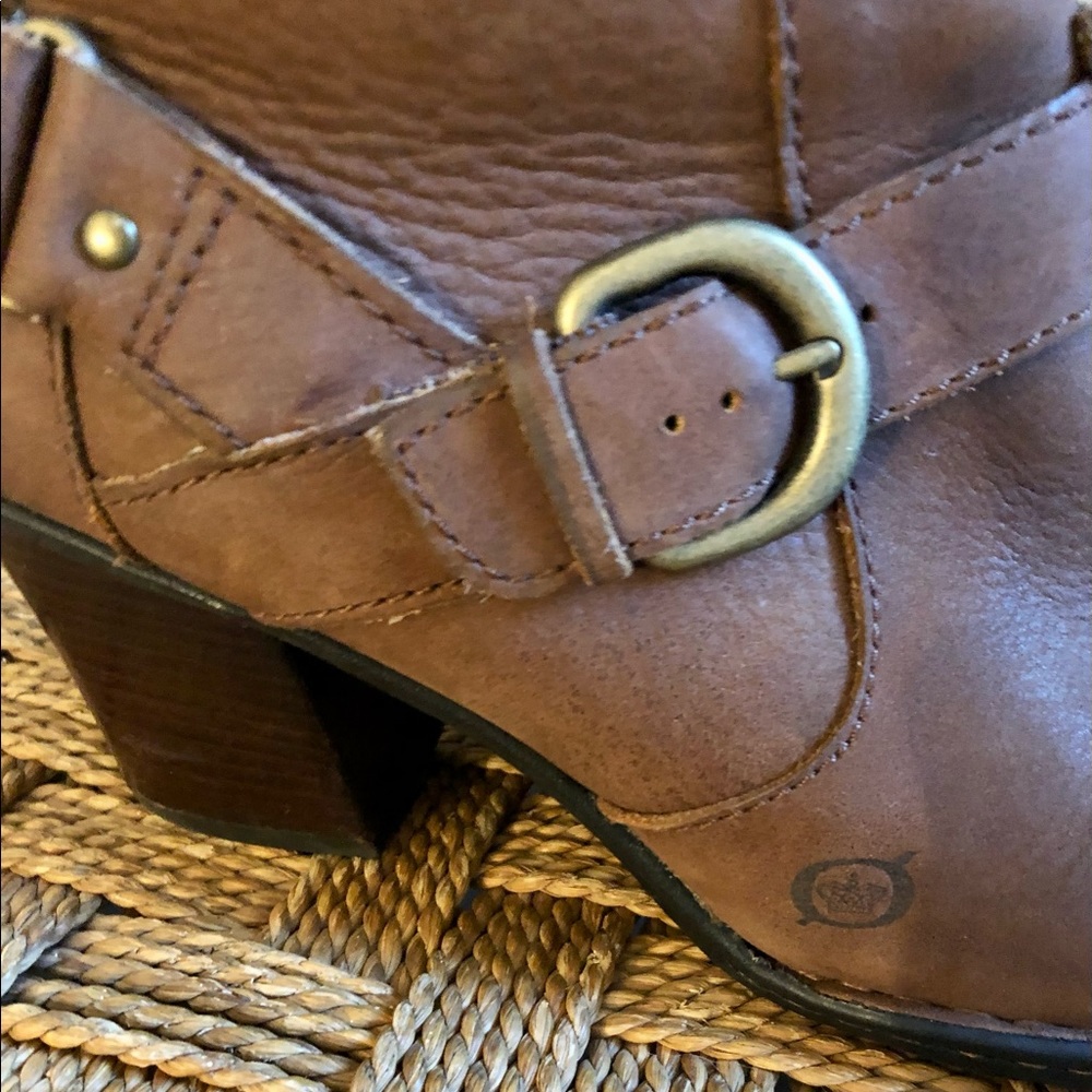 Born Brown Leather Boots - Excellent Shape sz 10 - Picture 9 of 9